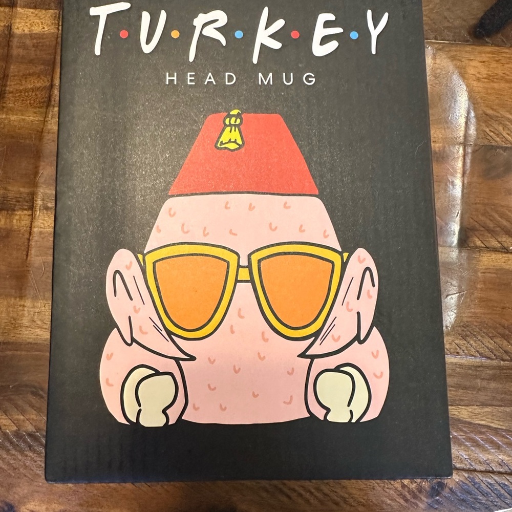 Friends Turkey Head Mug with Sunglasses